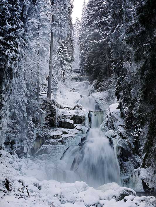 Triberger Wasserfall Winter