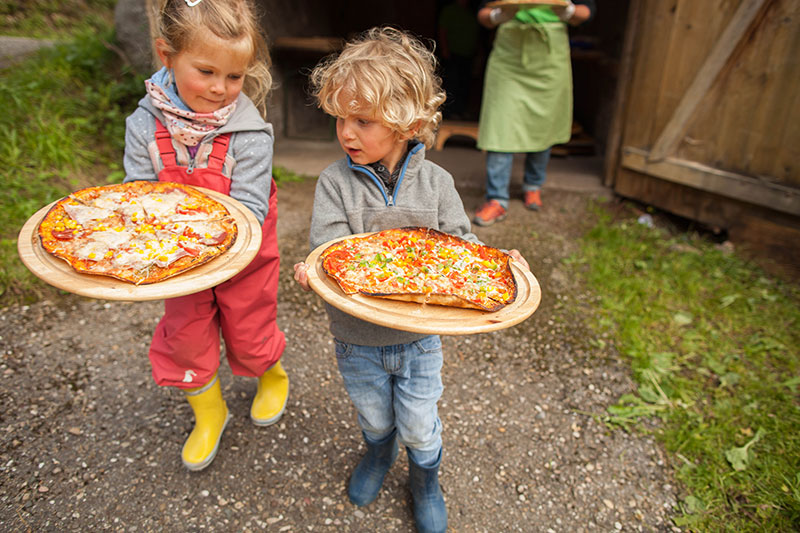 Pizza backen